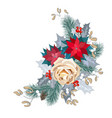 decorative corner with roses vector image