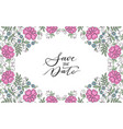 flower design ornament frame vector image vector image