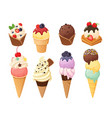 isolated ice cream 4 vector image vector image