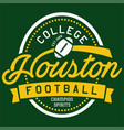 college houston vector image