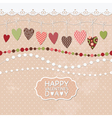 valentines day card vector image