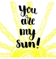 thank you hand drawn lettering vector image vector image