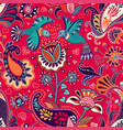 seamless pattern decorative indian style vector image