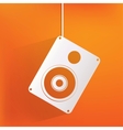 subwoofer web icon vector image vector image
