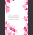 abstract geometric design background template 3 vector image