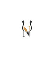 alphabet initials logo nn n vector image
