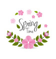 beautiful spring flowers icon vector image
