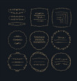 decorative circle frames set vintage book vector image vector image