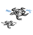 tribal turtle patterns vector image