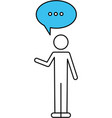 communication chat speech bubble icon dialog vector image vector image