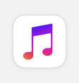music note app icon template mobile application vector image vector image