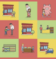 toy store set vector image