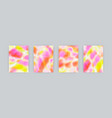 set cover templates in warm colors vector image vector image