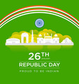 banner design of happy republic day vector image