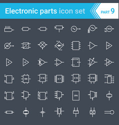 Lighting electrical symbols Royalty Free Vector Image