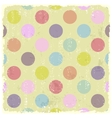 retro style polka dot grunge pattern vector image vector image