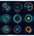 touch hud interface set vector image vector image