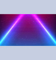 cyberpunk background neon tube glowing retro vector image