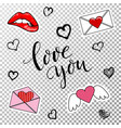 design elements for valentines day vector image