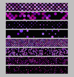 Color abstract dot pattern rectangular web banner Vector Image