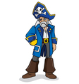 hook handed pirate vector image