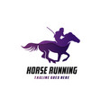 modern running horse logo vector image