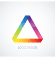 logo triangle vector image