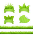 set grass vector image vector image