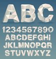 lowpoly font vector image vector image