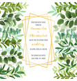 wedding invitation with greenery vector image