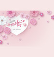 mothers day card concept design vector image vector image