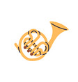 french double horn brass woodwind music vector image vector image