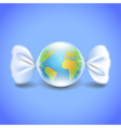 globe like candy environment concept vector image