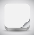 paper app icon vector image vector image