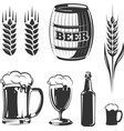 elements for vintage beer festival labels vector image