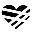 abstract heart icon design template isolated vector image vector image