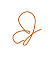 butterfly line logo design template icon isolated vector image