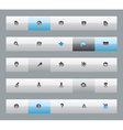 buttons for education vector image vector image