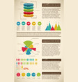 diagrams infographics set vector image