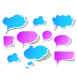 peeling speech bubbles vector image
