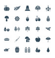 thanksgiving day solid web icons vector image