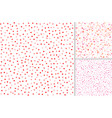 valentines day seamless patterns vector image
