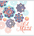 festival graphic of islamic geometric art islamic vector image