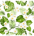seamless tropical flower vector image