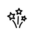 star shining glitter icon isolated contour vector image