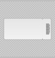 ticket template vector image