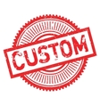 custom stamp rubber grunge vector image