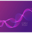 abstract glowing music waves vector image vector image