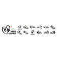 a set of logos for the photographer vector image vector image
