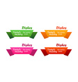 tasty and healthy dishes vector image vector image